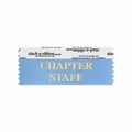 Chapter Staff Award Ribbon w/ Gold Foil Imprint (4"x1 5/8")